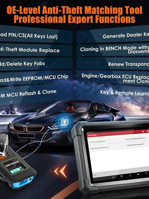 発売-車のキープログラマー,x431 immo plus,OBD2診断ツール,X-PROG 3,盗難防止プログラミング,自動スキャナー,イモビライザー