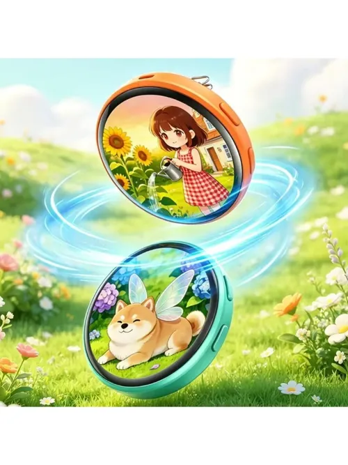 ダイナミック電子バッジディスプレイピン 1.5 インチタッチスクリーンアニメ E バッジゲーム周辺機器用優れたファンアニメ愛好家へのギフト