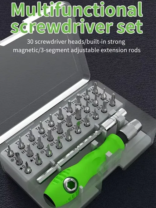 ミニ 32-in-1 精密ドライバーセット磁気プラスビット多機能ハンド修復ツールキット電話時計メガネ PC 用