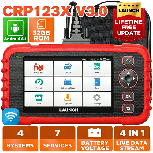新発売 CRP123X V3.0 カースキャナー 自動診断ツール OBD2 スキャンツール OBDII スキャナー 車両システム診断 リセットサービス