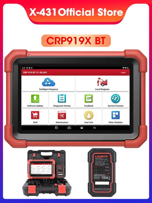 X-431 LAUNCH CRP919X BT OBD2スキャナー 自動車診断ツール CANFD DOIPプロトコル搭載 2年間無料アップデート CRP919E BTと比較