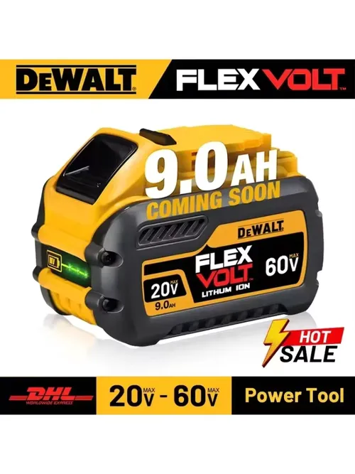 DEWALT 20V/60Vバッテリー DCB606、DCB609、DCB182、DCB205、DCB206、DCB209用。18Vバッテリー、6Ah、9Ah。