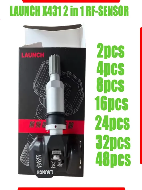 LAUNCH RFセンサーX431 LTR-03 RF05 315/433MHZ 2in1 車用TPMSタイヤ空気圧センサー修理プログラム(LAUNCH CRT5011E I-TPMSツール付き)