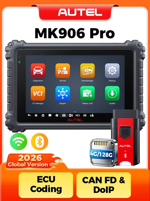 Autel-maxicom mk906 pro診断スキャナー,高度なecuコーディングツール,obd2,pk maxisys,mk906bt,ms906