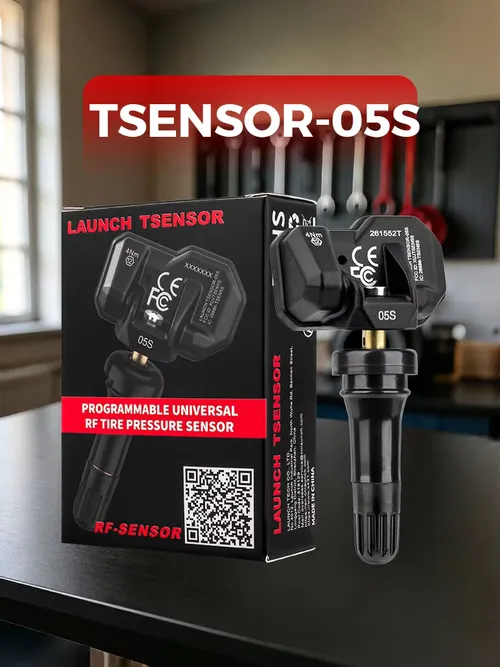 【ラバーバルブ】2026 LAUNCH X431 TSENSOR-05S TPMSセンサー 315MHz/433MHz デュアル周波数 OEセンサー