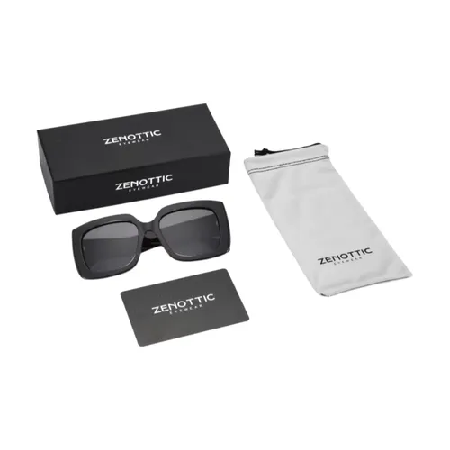 ZENOTTIC 新着女性大型長方形偏光サングラス UV400 保護アセテートスクエアサングラスファッションシェード