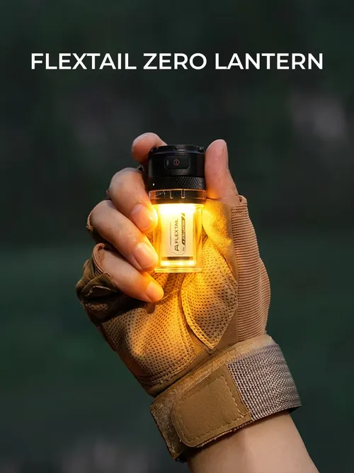 FLEXTAIL ZERO LANTERN - 56g超軽量2-in-1キャンプライト、300LM明るいLED、IPX5防水、ハイキング、キャンプ用
