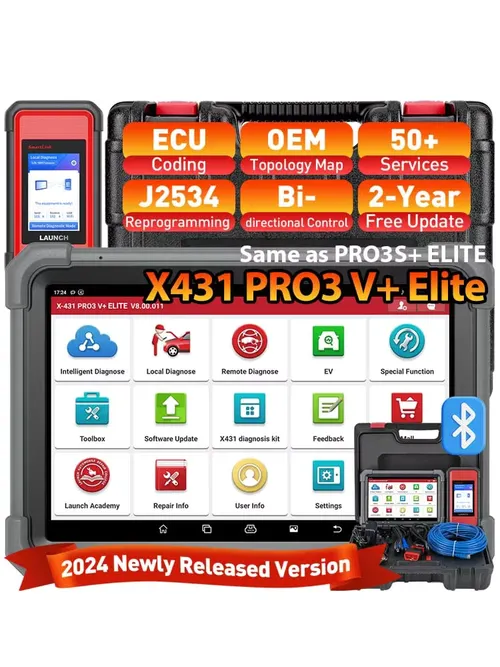 LAUNCH X431 PRO3 V+ ELITE 自動車診断ツール オールシステムカースキャナー 自動診断ツール トポロジーマッピングスキャナー PRO3S+ Elite
