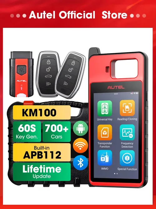 Autel KM100 キープログラマー V200 ユニバーサルキージェネレーター無料アップデート生涯 PK IM508 IM608 IMMO KM100X KM100E