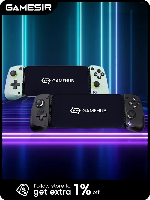 GameSir X5 Liteゲームコントローラー(Android、iPhone 16/15、iPad mini対応)- ホール効果ジョイスティック、モバイルゲーム用アプリ対応