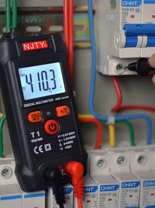 スマートミニデジタルマルチメータテスター RMS 4000 カウント電圧計自動レンジテスト電圧連続抵抗 NCV 家庭用