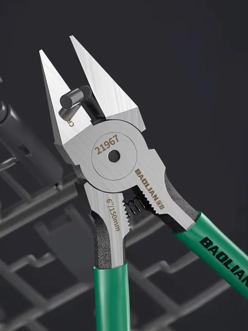 Baolian工業グレード特殊シャープサイドマウスプライヤー、高硬度電気技師用小型斜めプライヤー、電気技師用手動工具