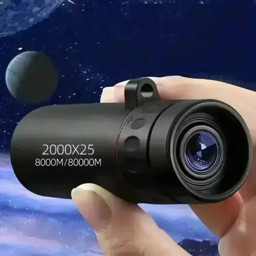 2000x25 HD 単眼望遠鏡ミニポータブル携帯電話望遠鏡ホルダー付き屋外キャンプ狩猟バードウォッチング望遠鏡
