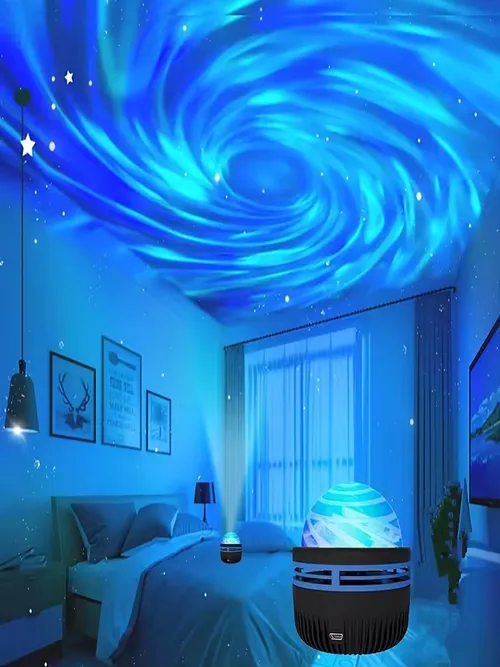 LED 銀河プロジェクターライトカラフルな銀河スカイプロジェクター寝室ナイトライト子供部屋の装飾クリスマスパーティーの装飾