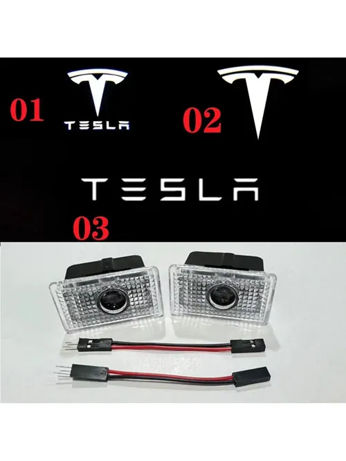 テスラ モデルY 2025 ジュニパー ドアライト HDプロジェクター パドルライト モデル3 ハイランド LEDレーザー ゴーストシャドウ ウェルカムライト