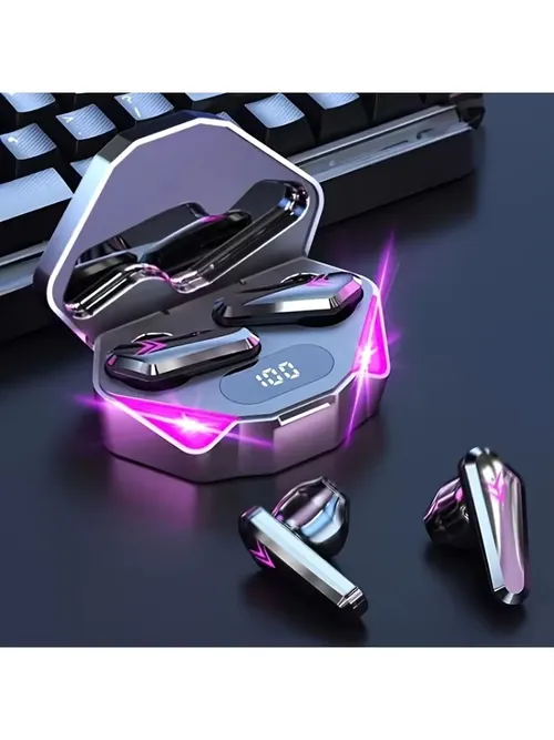 X15 TWS ワイヤレス Bluetooth ヘッドセット LED ディスプレイゲーマーイヤホンマイク付きワイヤレスヘッドフォンノイズキャンセリング Bluetooth イヤホン