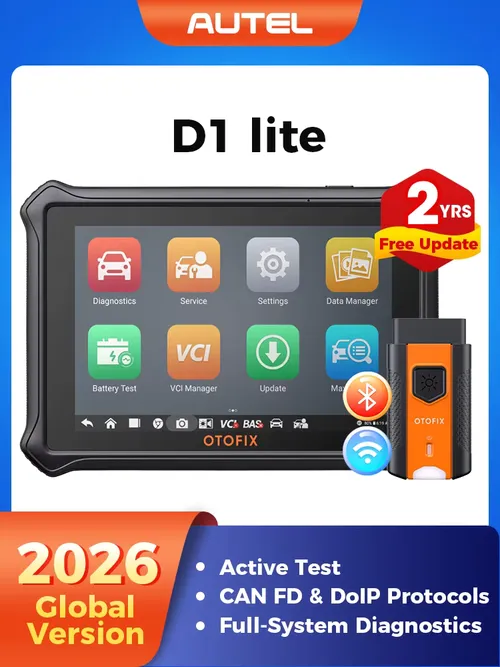 OTOFIX D1 Lite双方向スキャンツール Bluetooth OBD2スキャナー 全システム診断ツール 38種類以上のリセットサービス 2年間無料アップデート