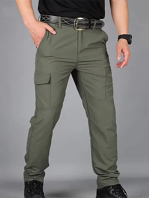 軍事戦術パンツカーゴ男性防水ズボンカジュアルパンツ耐摩耗性マルチポケット屋外ハイキング作業ズボン男性