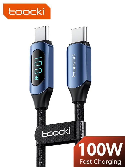 Toocki 100 ワットタイプ C からタイプ C ケーブル PD 急速充電充電器 USB C から USB C ディスプレイケーブル Macbook iPad データコードワイヤー