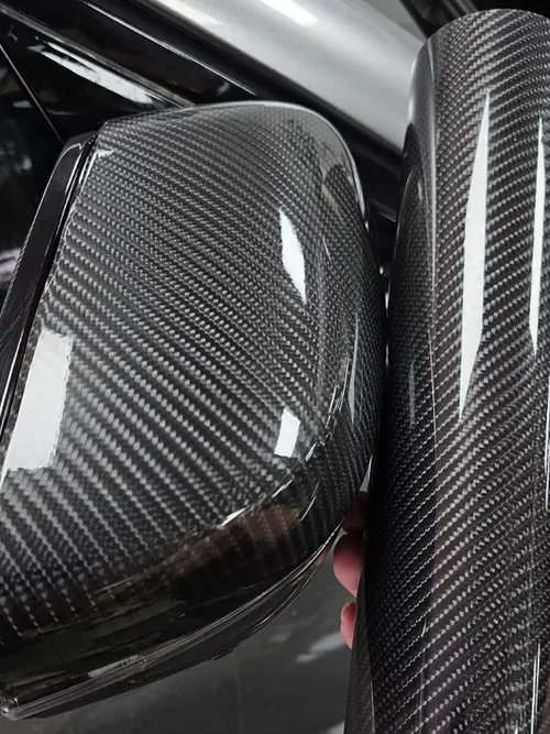 カーボンファイバー車体ビニールラップマットアクセサリーグロッシーブラックステッカー3D 4D 5D 6Dオートフォイルカバーバイク装飾フィルム