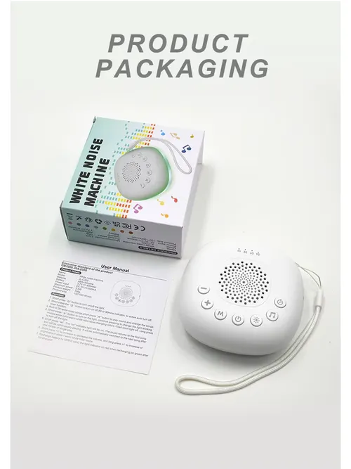 充電式ホワイトノイズサウンドマシン、20種類の癒しのサウンド搭載、ナイトライト付き睡眠補助デバイス、赤ちゃん、子供、大人向け、Newbo