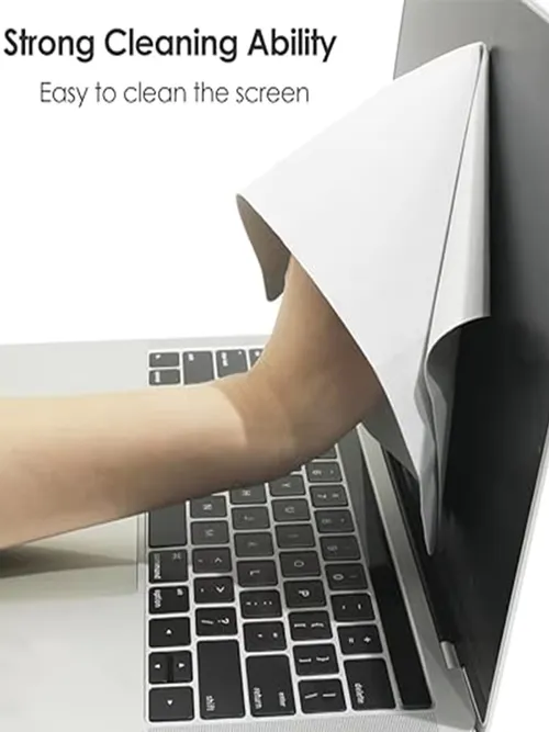 マイクロファイバー防塵クリーニングクロスノートブックキーボードカバーノートパソコンスクリーンクリーナーキットMacBook Pro 13/15/16インチ用