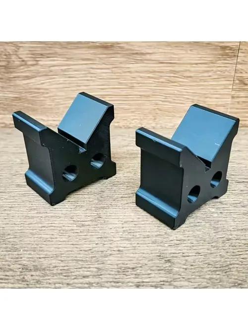 2個入り ブラック Vブロック サポートブロック、90 ° 丸棒Vクランプ固定ブラケット、旋盤加工用シリンダー位置決めホルダー