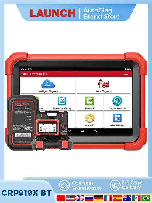 LAUNCH X431 CRP919X BT ワイヤレスBluetooth診断ツール OBD2カースキャナー 双方向自動車診断ツール