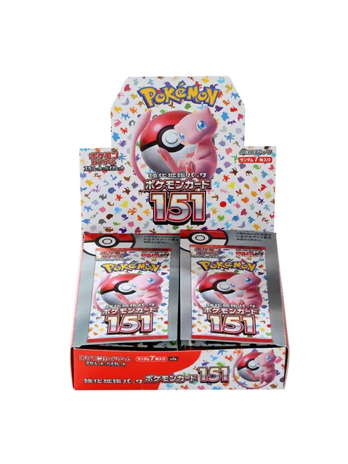 140枚入り/ボックス ポケモン スカーレットバイオレット 151カード 日本版 SV2a Sv11W ゼクロムバージョン TCG クラシックス拡張ブースターボックス トレードカード ギフト