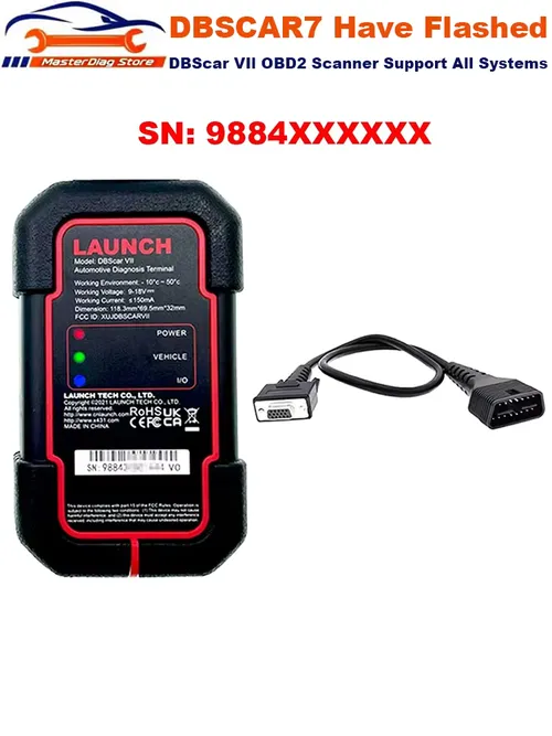 X431 DBScar7 DBScar VII Bluetoothスキャナー 9884 Bluetoothコネクター DBSCARスキャナー CAN FDプロトコル対応ツール DZ/XD/XP/PD用