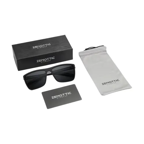ZENOTTIC ファッション偏光サングラスシェード女性男性用軽量 TR90 フレーム UV400 保護スクエアサングラス