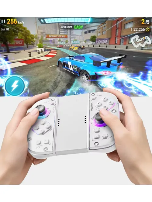 Aolion New J30 For Switch 2 ワイヤレスナイト左右コントローラー、RGBデュアルバイブレーションTMRジョイスティック付き、Switchジョイコン用