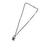 ルイヴィトン ネックレス ネックレス LVロック M03334 メタル シルバー系 美品 ファッション 小物【本物保証】