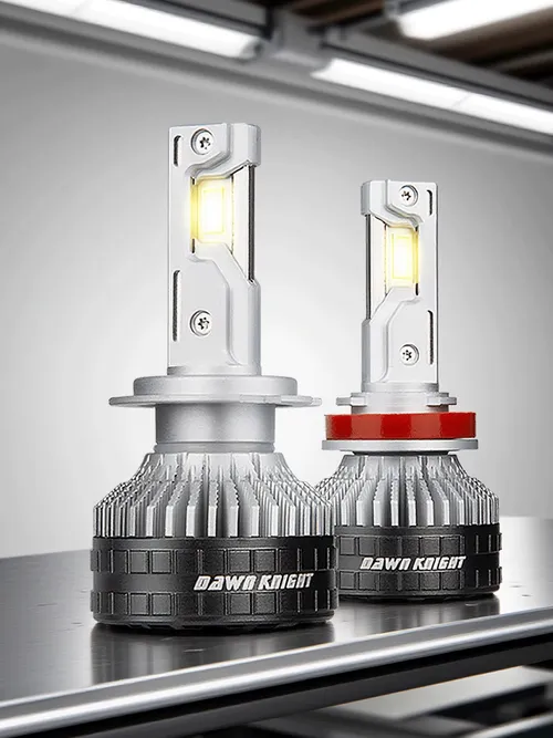 DAWN KNIGHT K9C H11 H7 H4 超強力フロントLEDカーランプ 6000K 4300K 効率的な冷却システム H1 HB3 HB4 ライト 12V 2個