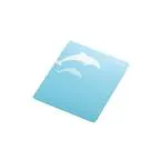 エレコム マウスパッド 動物シルエット animal mousepad かわいい イルカ ライトブルー イルカ MP-111D