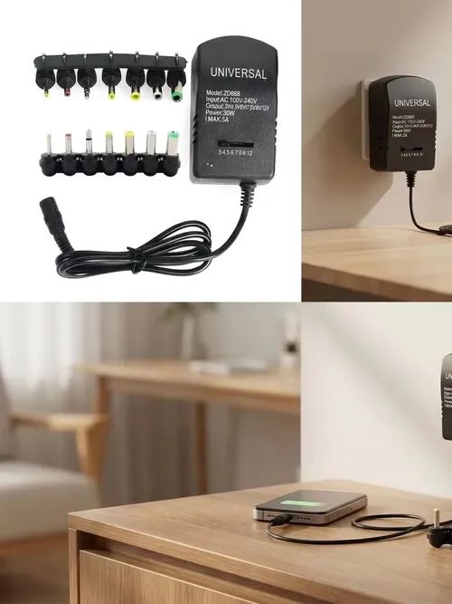 マルチ電圧調整可能なアダプター電源充電器 AC 220V から DC 3V-12V コンバーター EU/US プラグ 7-30W 電子機器用