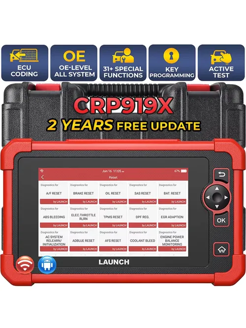 LAUNCH X431 CRP919X OBD2スキャナー プロ仕様 自動車診断スキャナー Launch診断ツール ECUコーディング OBDスキャンツール