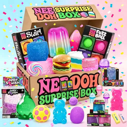 100個以上のNEEDOHスクイーズおもちゃフィギュア、ブラインドボックス、サプライズおもちゃ、ゆっくりと膨らむソフトフィジェットおもちゃ、巨大ゴリラがランダムに1個入っています。