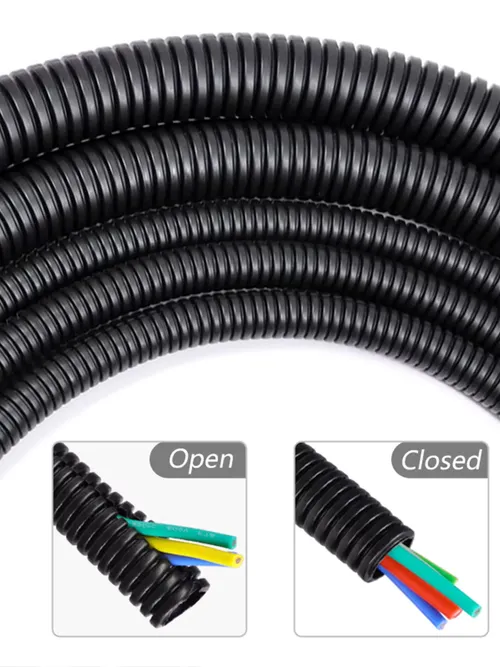 3/5/10m PP 絶縁波形パイプ AD 7.5 〜 34.5mm ワイヤーハーネスねじ込みホースプラスチック自動車機械ライン保護スリーブ