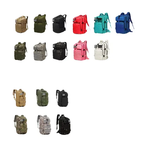 25L/50L 頑丈なナイロン防水戦術的なスポーツトレッキング釣り狩猟キャンプハイキングバッグバックパック屋外リュックサック