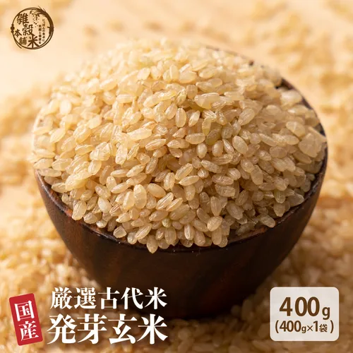 セール 国産 発芽玄米 400g お試し 古代米 雑穀 雑穀米 ダイエット 置き換え 食品 食物繊維 送料無料 ヘルシー&スマイル 爆買