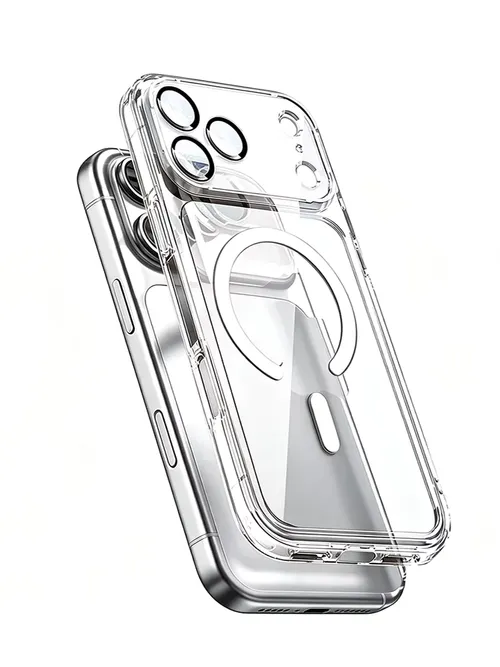 フルラップクリア磁気ケース Iphone 18 16 15 14 Plus 11 12 13 17 Pro Max Air Magsafe Apple 耐衝撃フルカバー保護