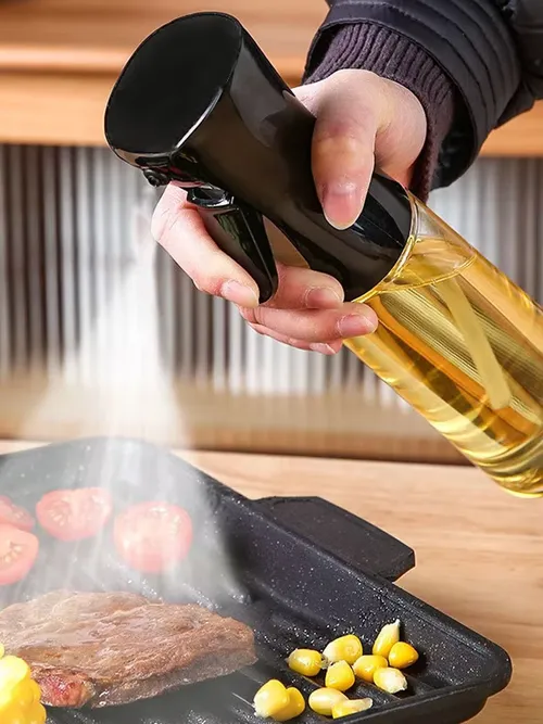 200/300/500ml オイルスプレーボトル バーベキュー 料理用 オリーブオイルスプレーヤー プラスチック製 ベーキングオイルスプレー 空ボトル 酢ボトル または オイルブラシ