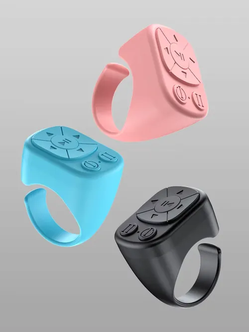Tiktok-Bluetooth付きリモコン、ページスイベルリングローラー、カメラシャッター、ショートビデオおよび音楽機能、iPhone、iPadに適しており、iOSおよびAndroidフォンと互換性があります