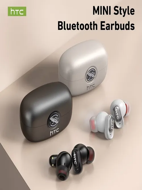 HTC NE79 TWS Bluetooth 6.0イヤホン AI翻訳 135言語対応 ENCノイズキャンセリング HiFiステレオヘッドホン LEDディスプレイ搭載