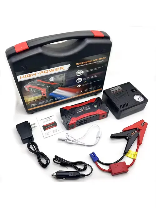 カー用ジャンプスターター 3000A(ピーク電流)12V ポータブルリチウムバッテリー ブースターパック 1200A ジャンプボックス パワーバンク USB LED搭載。トラック、SUV、ディーゼル車に対応。