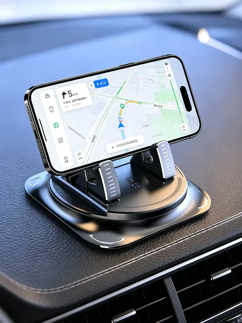 車載電話マウント 滑り止めシリコン ダッシュボード電話ホルダー 360度自由回転 ユニバーサルヘッドアップナビゲーションホルダー
