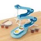 流しそうめん器 スライダー 家庭用 卓上 そうめん流し器 電池式 薬味置き付き 流麺 スライダー