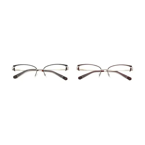 ZENOTTIC ファッションキャットアイ光学メガネフレーム女性蝶眼鏡非処方金属眼鏡 H3005