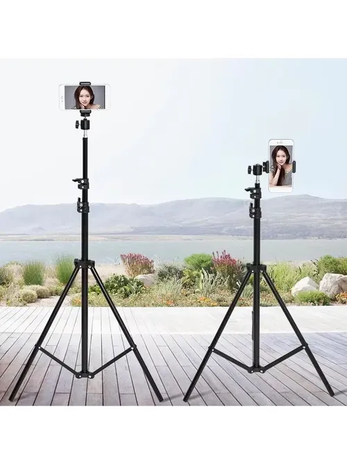 写真撮影用照明スタンド、リングライト用フィルライトスタンド、1/4インチネジ付き、調整可能な三脚、リングランプ、ソフトボックス、リングライト用。